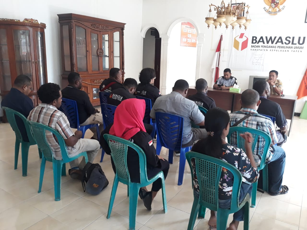 RAPAT KOORDINASI AWAL TAHUN 2021 BAWASLU YAPEN