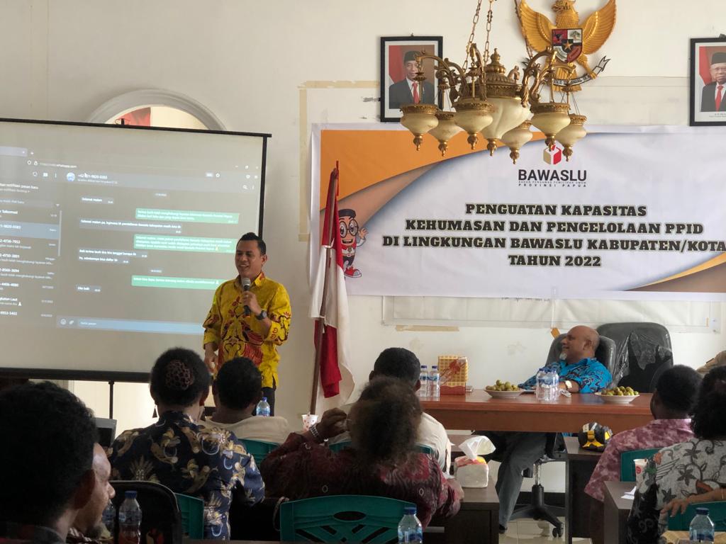 Peningkatan Kapasitas Kehumasan, Bawaslu Papua Adakan Bimtek di Kepulauan Yapen