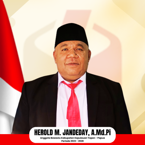 Anggota Bawaslu Yapen - Herold M. Jandeday