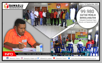 Leonard Ruamba, KPU Yapen Perlu Perhatikan Data Ganda, Pemilih Pemula, Pensiunan TNI/Polri, Pindah Domisili dan Meninggal, agar Data Pemilu Menjadi Data Yang Akurat.
