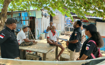 Dokumentasi Bawaslu Yapen Uji Petik PDPB Triwulan III Tahun 2026 di Distrik Yapen Selatan